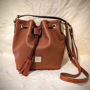 Dooney & Bourke Pebble Grain Drawstring Bucket Bag